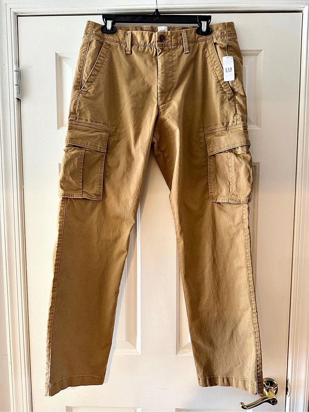 Gap Essential Straight Cargo Pant Brown Waist 32 Cargo Pants